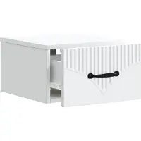 vidaXL Cabinet de chevet mural 2 pcs Blanc 34,5 x 33 x 20 cm