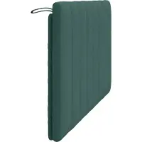 vidaXL Coussin de tête de lit "Hanko" vert foncé 120 cm velours
