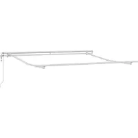 vidaXL Store extensible vert et blanc 300 x 250 cm