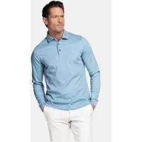 Baileys Modern Fit Polo manches longues bleu, Unicolore