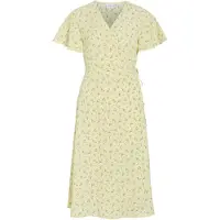 Vila Robe 'VILOVIE' jaune clair / gris clair / olive