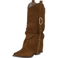 Salinyang Bottes de cowboy caramel