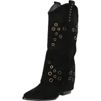 Salinyang Bottes de cowboy noir