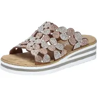 Rieker Mule 'V02R8' marron / argent