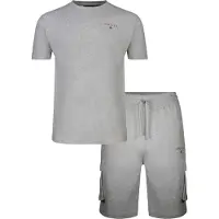 SikSilk Ensemble t-shirt et short Homme Grey Marl