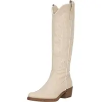 Salinyang Bottes de cowboy écru