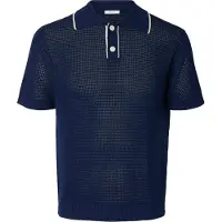 Selected T-Shirt 'SLHJESSE' bleu marine
