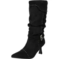 Salinyang Bottes de cowboy noir
