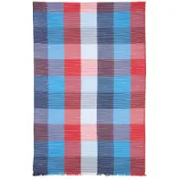 Nils Sundström Écharpe bleu / rouge