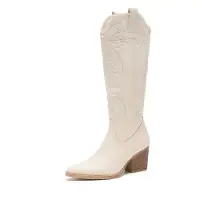 Salinyang Bottes de cowboy sable