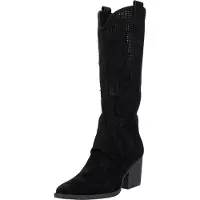 Salinyang Bottes de cowboy noir