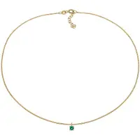 Elli Chaîne 'Choker' or / émeraude