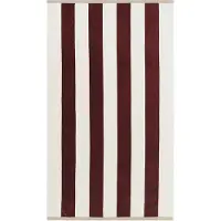 Gant Serviette de plage bourgogne / blanc