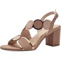 Marco Tozzi Sandales beige foncé / or