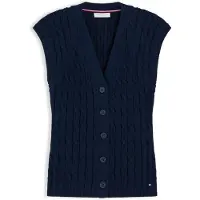 Tommy Hilfiger Cardigan 'Cable Slim Sleeve' bleu marine