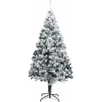 vidaXL Sapin de Noël artificiel Vert 180 cm PVC, Acier et Plastique