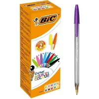 BIC Stylo à bille Cristal Multicolor, 0,6 mm, assorti (20x)