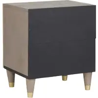 vidaXL Cabinet de chevet 2 pcs Gris 40 x 33 x 46 cm
