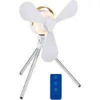 Lifetime Ventilateur De Table Usb Rechargeable, 4 Vitesses, Portable - Air