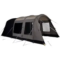 Kampa - Grande tente de camping 4 places - Rockcliffe 04 Air Tc Charcoal/Warm Clay/Mushroom en Coton - Marron