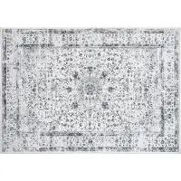 TecTake - Tapis design vintage - tapis à poils ras - Aliya - 240cm x 340cm - gris