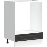 vidaXL Armoire à four Porto noir bois d'ingénierie