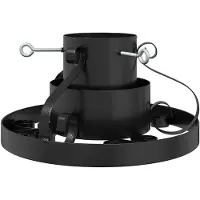 vidaXL Pied de Sapin de Noël Noir 40 x 40 x 21 cm Acier
