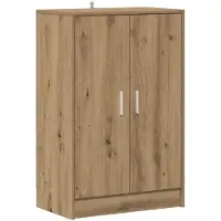 vidaXL Armoire à chaussures chêne artisanal bois d'ingénierie