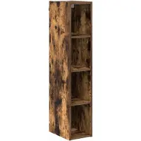 vidaXL Armoire suspendue Riga Chêne fumé 20 x 29,5 x 100 cm