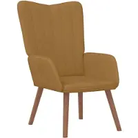 vidaXL Fauteuil relax marron velours