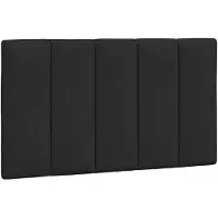 vidaXL Coussin de tête de lit "Hanko" noir 80 cm velours
