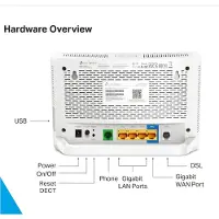 TP-LINK Wi-Fi 6 Internet Box 4 WLAN-Router Gigabit Ethernet Dual-Band (2,4 GHz/5 GHz) Weiß (VX231V)