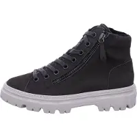 Paul green Bottines à lacets gris foncé / blanc