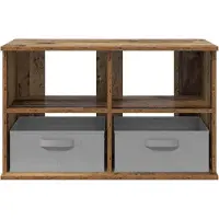 vidaXL Meuble TV avec tiroirs en bois recyclé 79 x 40 x 48 cm