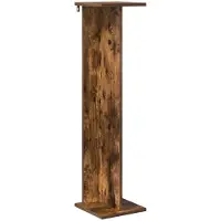 vidaXL Support pour plantes en chêne fumé 25 x 25,5 x 100,5 cm
