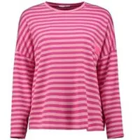 Hailys T-shirt manches longues de - LS V TP El44sa - XS - XL - pour Femme - rose - Taille S