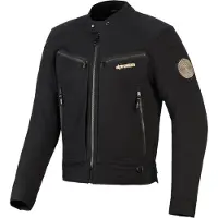 Alpinestars Veste de moto en textile Bruiser, noire, taille S