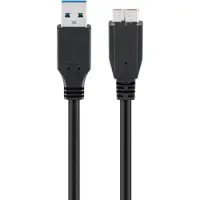 Goobay Câble USB 3.0 SuperSpeed A mâle vers Micro B mâle noir 1,8 m