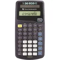Texas Instruments Calculatrice scientifique - - TI-30 ECO RS - Ecran LCD - Alimentation solaire - Couleur noire