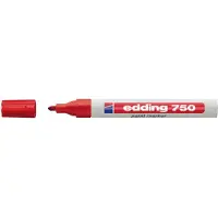 Edding 750 Permanent Marker 10 Units Rouge Enfants