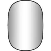 vidaXL Miroir mural noir 50x35 cm