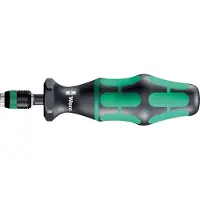 Wera Série 7400 Kraftform Tournevis dynamométrique préréglé et réglable (0,1-1,5 Nm) avec mandrin à serrage rapide Rapidaptor, taille de manche 89 mm, 7451 x 0,3 Nm x 0,3-1,0 Nm