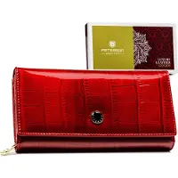 Peterson Portefeuille Sarr en cuir pour femmes Bourgogne Taille unique