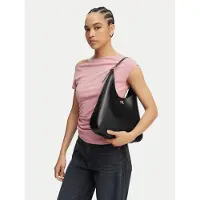 Calvin Klein Sac bandoulière 'Monogram Plaque Shoulder' noir