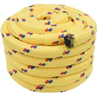 vidaXL Corde de bateau 25 m 4 Jaune PP