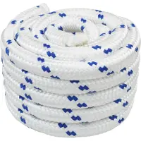 vidaXL Corde de bateau Blanc PP