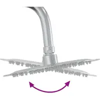 vidaXL Douche de jardin, 223 cm, bois massif de pin et acier inoxydable, finition naturelle