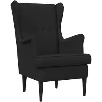 vidaXL fauteuil Noir tissu
