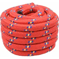vidaXL Corde de bateau Rouge PP