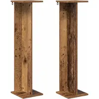 vidaXL Support de Plante 2 pcs Bois ancien 25 x 25,5 x 100,5 cm